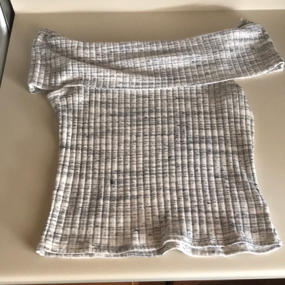 Express tank off-shoulder sweater